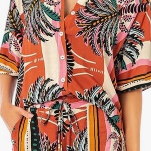 Maaji 2 Piece Short Camp Shirt Set Beach Wear